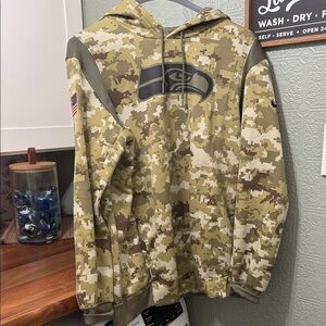 Camouflage Hoodie with Logo